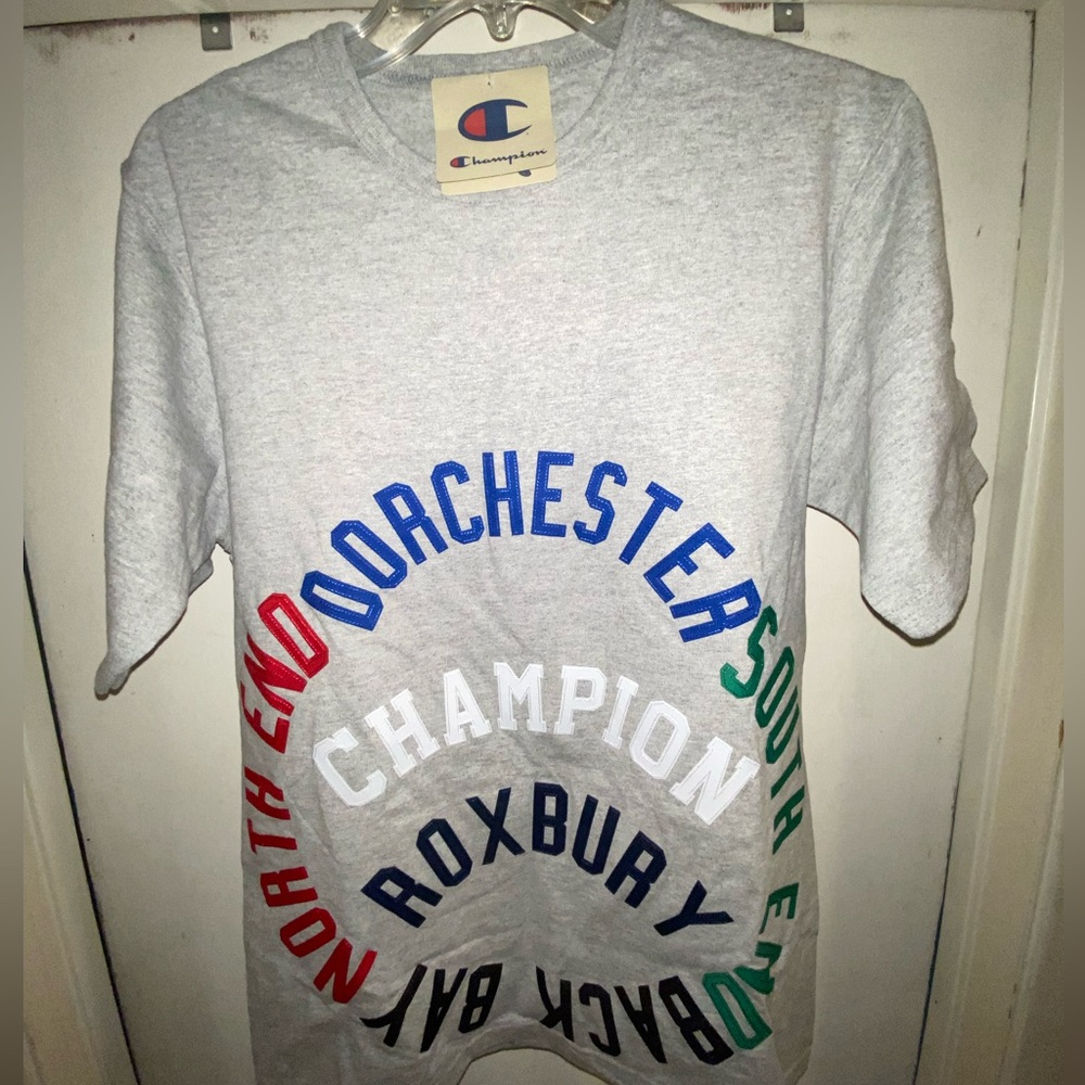 Champion Back Bay T-Shirt “North End South End Back Bay Dorchester Roxbury” Sz M